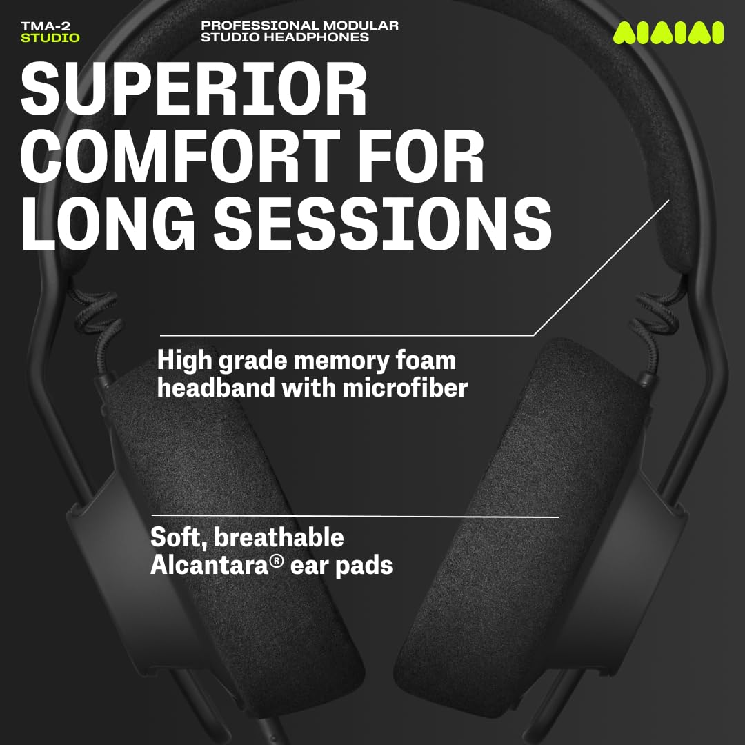 AIAIAI TMA-2 Studio Headphones profesionales sobre la oreja Negro - Auriculares de estudio de música con cable