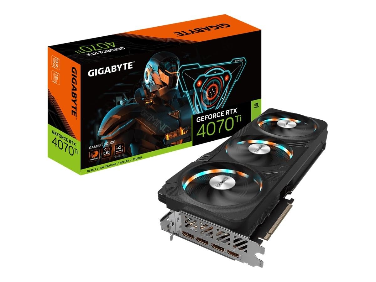 Gigabyte Tarjeta Gráfica GV-N407TGAMING-12GD 12 GB GDDR6X GeForce RTX 4070 Ti