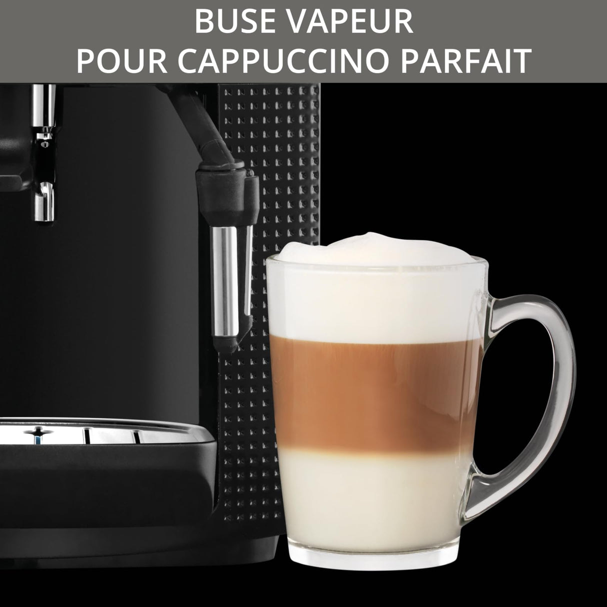 Krups YY8125FD - Máquina espresso, automática, de café molido, 1400 W, 1.6 L, negro