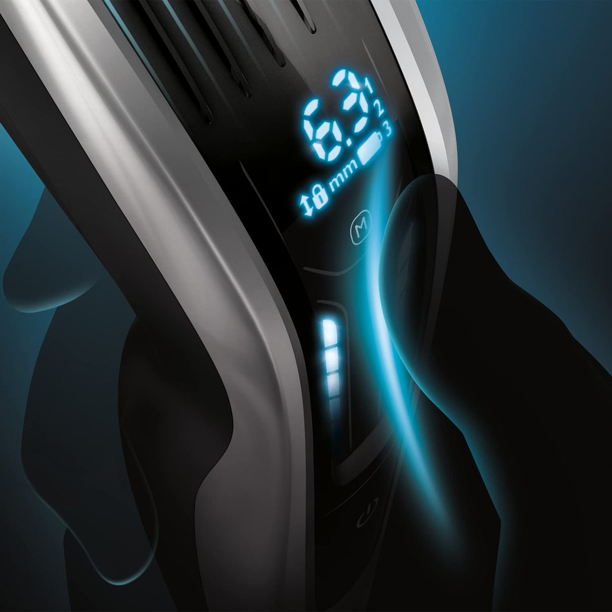 Philips HAIRCLIPPER Series 9000 HC9450/13 cortadora de pelo y maquinilla Negro Recargable - Afeitadora (Negro, 0,5 mm, 4,2 cm, 4,1 cm, Titanio, Auto Turbo)