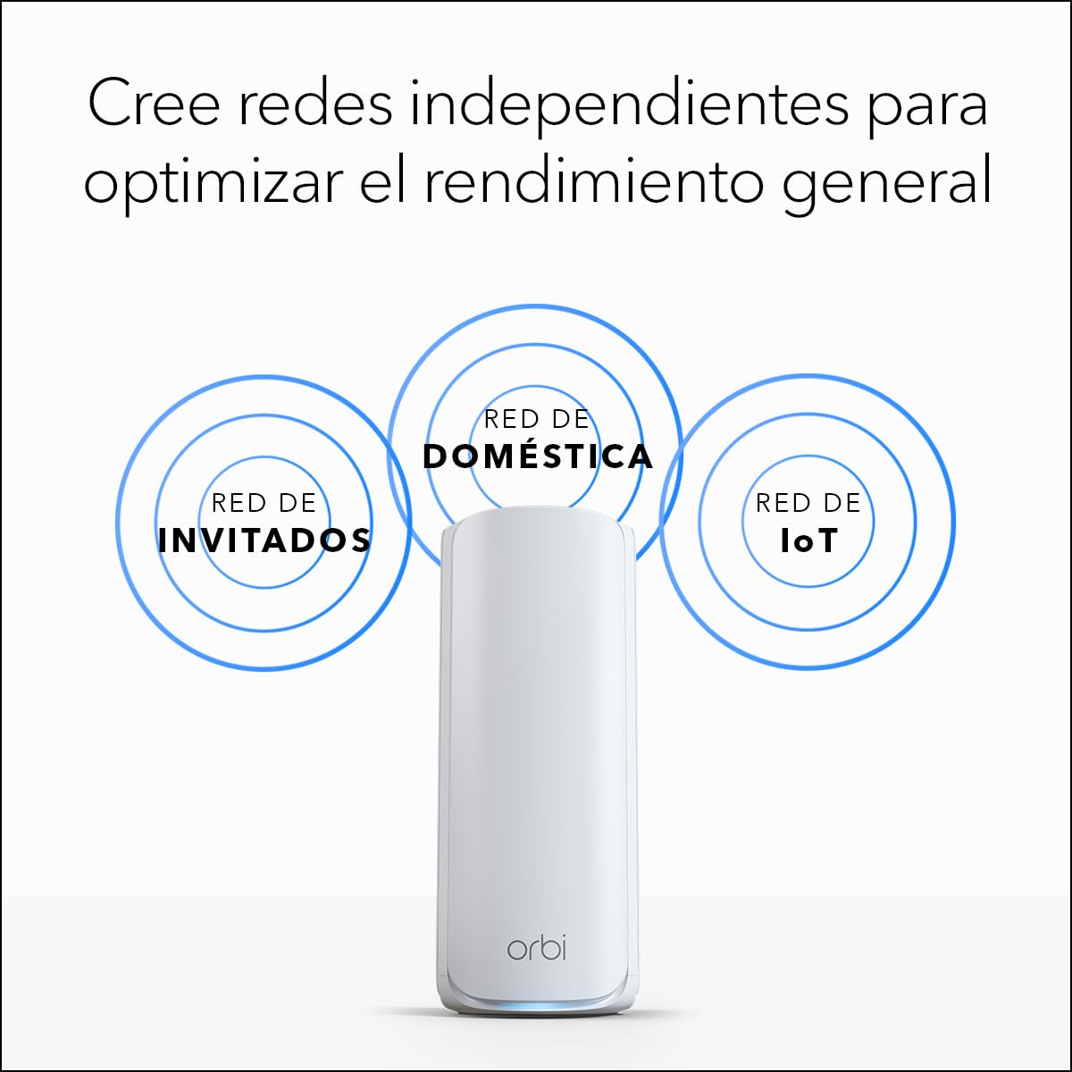 NETGEAR Orbi Mesh WiFi 7 Orbi Serie 770 (RBE773), WiFi Mesh Router + 2 Extensores de Rango de satélite, Cobertura de hasta 540 m2, 100 Dispositivos, Puerto de Internet de 2.5 G