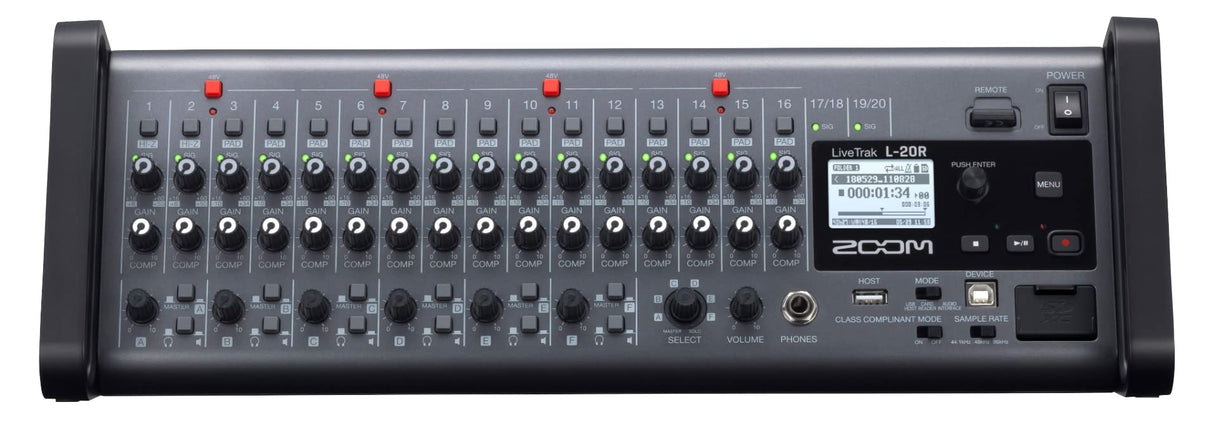 Zoom L-20-R LiveTrak - Digital Mixer and Recorder