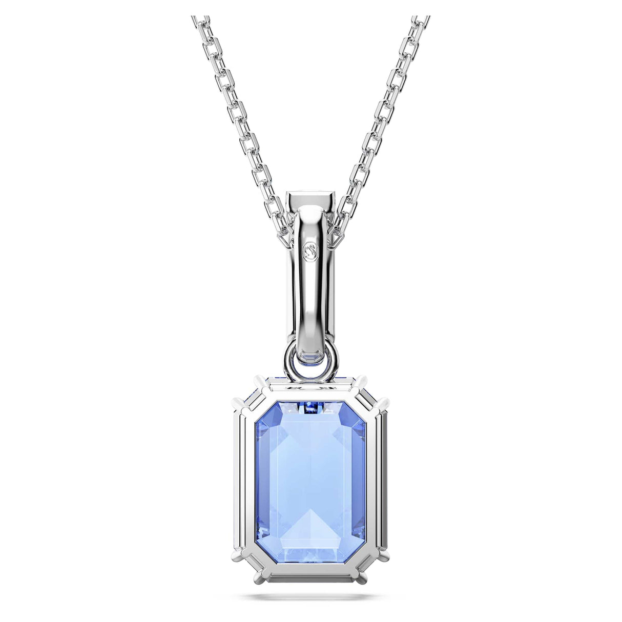 Swarovski Colgante Millenia, Talla octogonal, Azul, Baño de rodio