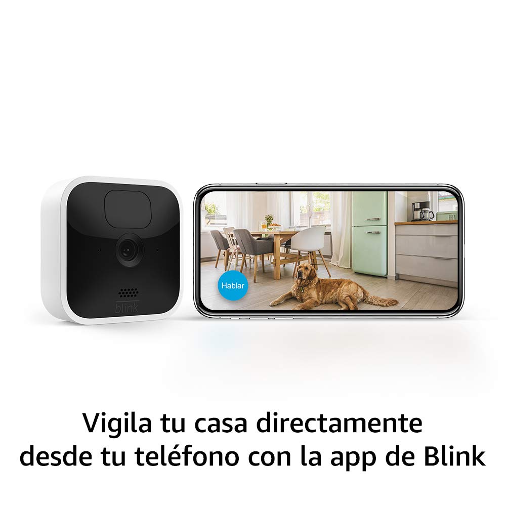 Blink Indoor | Cámara de seguridad HD inalámbrica con 2 años de autonomía, detección de movimiento, audio bidireccional, compatible con Alexa | 3 cámaras