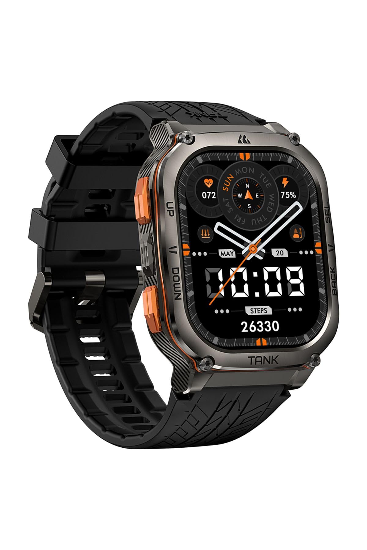 KOSPET 13000018000 Reloj Inteligente Tank M3 Ultra 1.97 Pulgadas AMOLED Negro