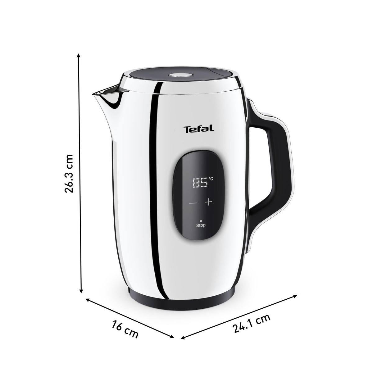 Tefal Majestuo Hervidor, Interfaz intuitiva, Hervidor Eléctrico con 9 Ajustes de Temperatura, Manejo Seguro, Mantener Caliente, Filtro Antical Extraíble, Indicación del Nivel de Agua, KI883D10
