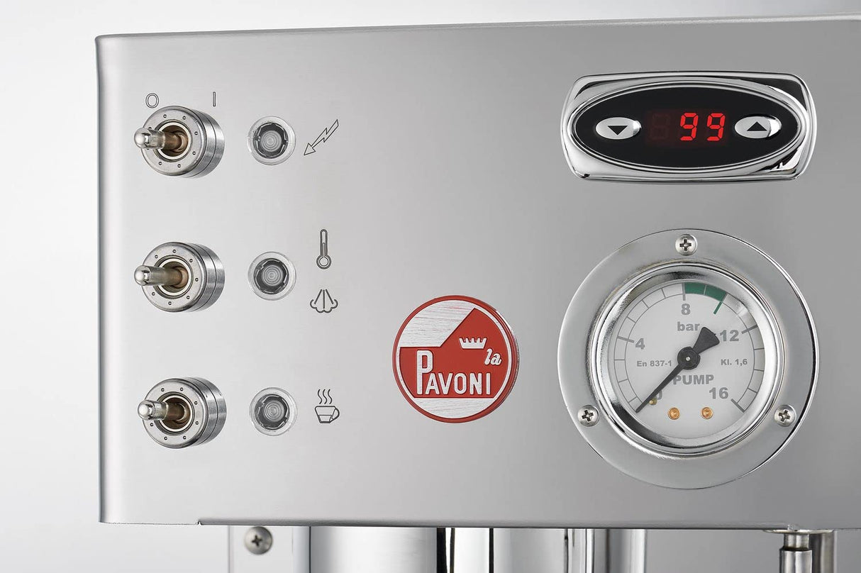 La Pavoni LPMCSR02EU, Máquina de café expreso Casa Bar PID, Steel