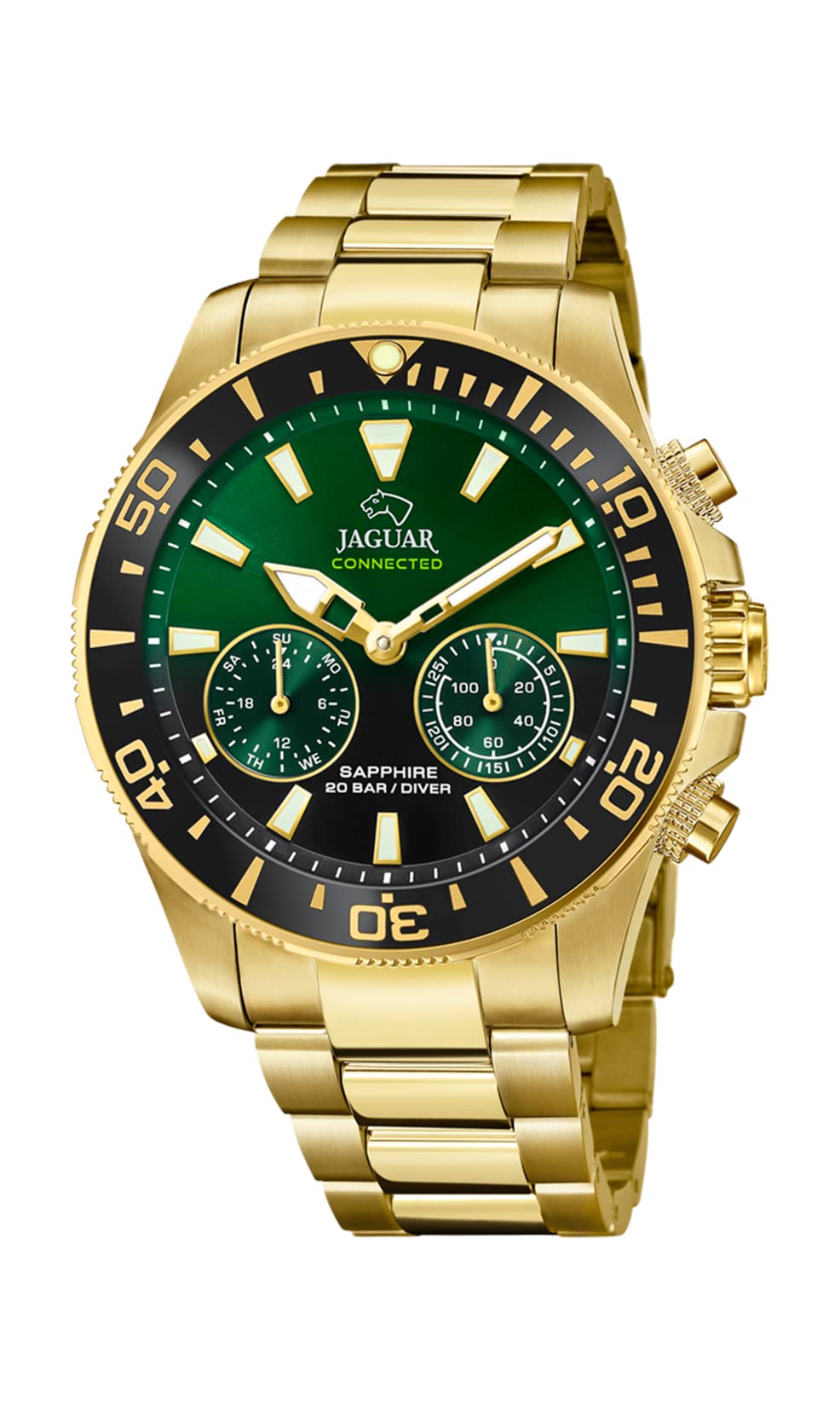 JAGUAR Reloj Analógico para Unisex Adulto de Automático con Correa en Acero Inoxidable J899/5