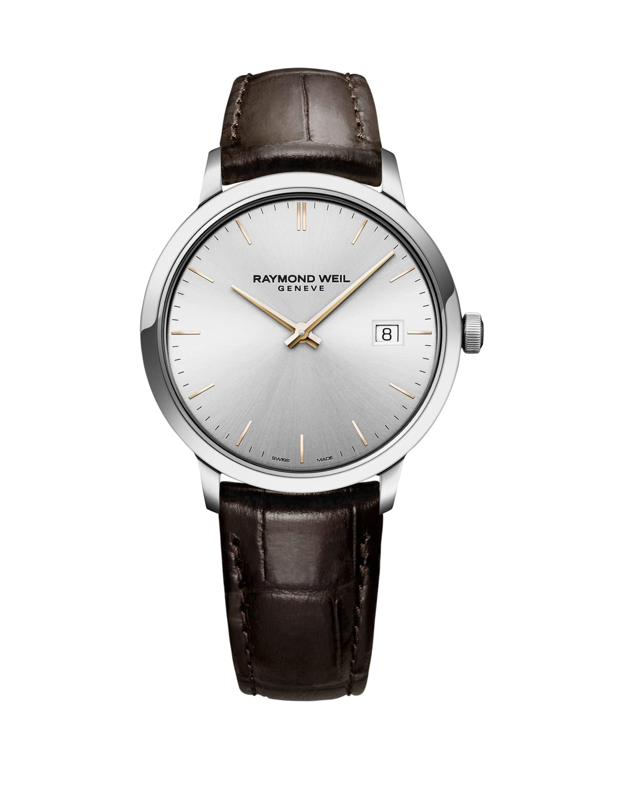 Raymond Weil Reloj Toccata, 5485 -SL5-65001, Redondo, Cuarzo para Hombre Plateado Caja de 39 mm