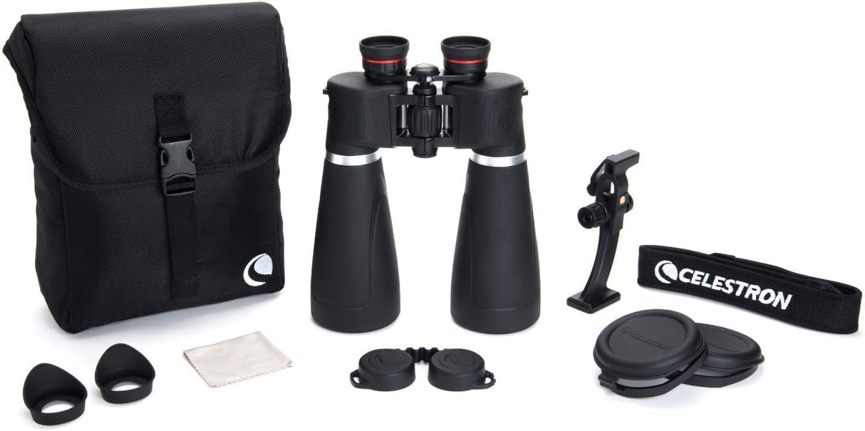 Celestron 72030 SkyMaster Pro 15 x 70: prismáticos con prisma Porro, negro