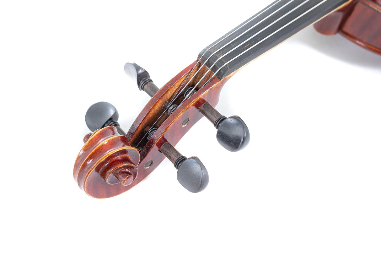 GEWA Violín serie ideal VL 2 4/4 listo para jugar, incluye estuche para violín, arco de carbono, cuerdas Larsen Aurora