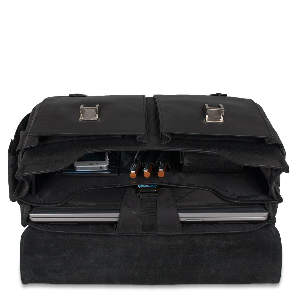 Piquadro Bolso Escolar, Negro