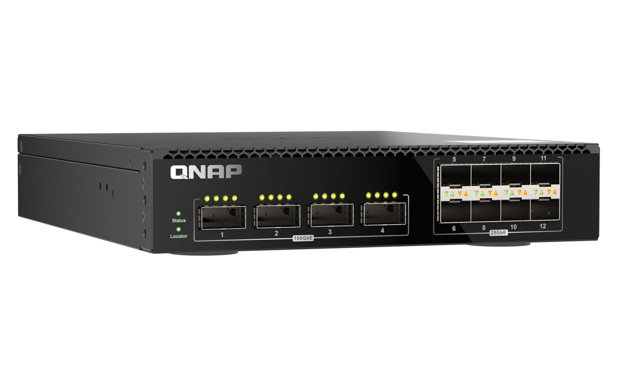 QSW-M7308R-4X Switch administrado de Alta Velocidad con Cuatro Puertos QSFP28 de 100 GbE y Ocho Puertos SFP28 de 25 GbE