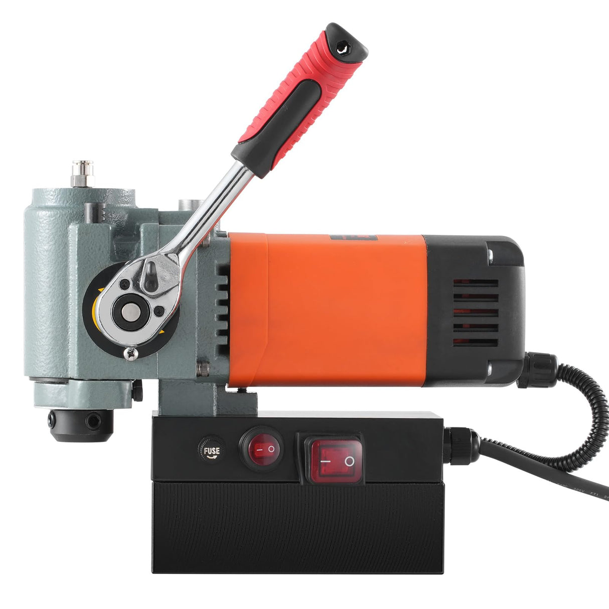 VEVOR Taladro Magnético de Perfil Bajo 1300 W Taladro Magnético Ligero y Portátil con Dispositivo de Enfriamiento y Protección contra Sobrecarga Prensa Magnética para Instalación de Equipos