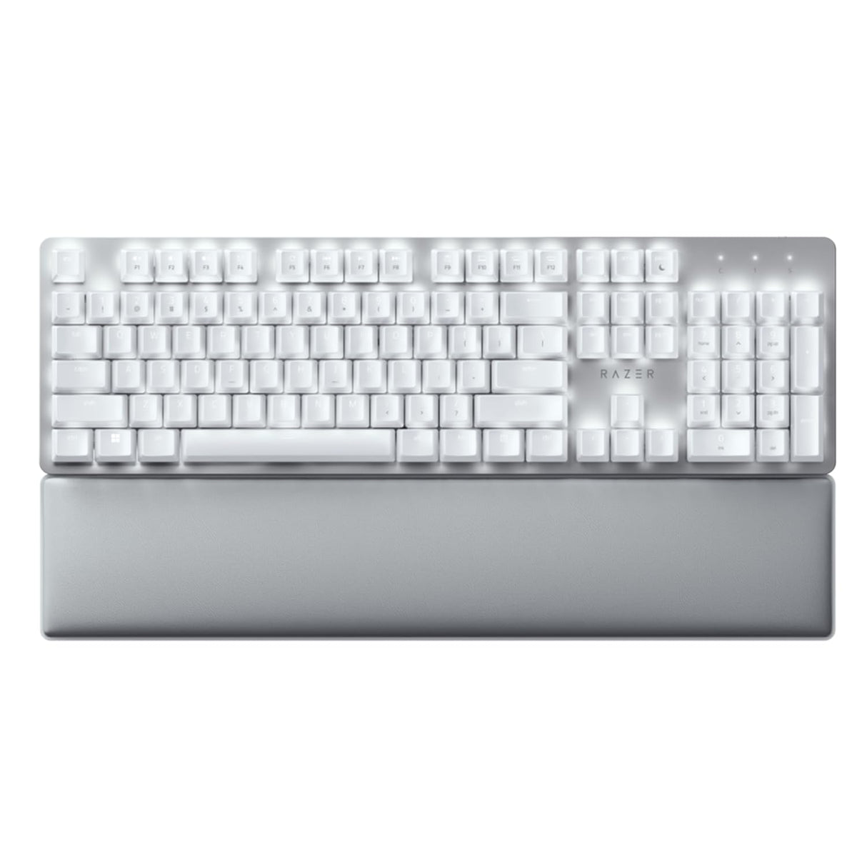 Razer Pro Type Ultra - Teclado Mecánico Inalámbrico para Máxima Productividad (Interruptores Amarillos Silenciosos y Lineales, Almohadilla de Piel Sintética, Dongle Multidispositivo, Bluetooth)
