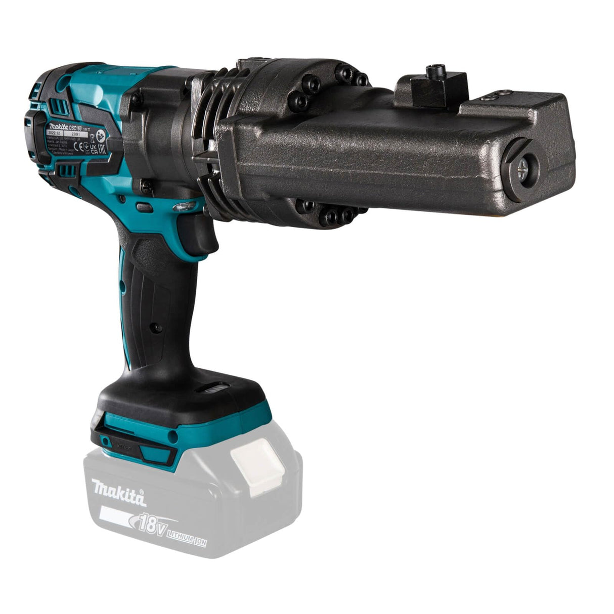Makita DSC163ZK - Cortador de barras de refuerzo de acero sin escobillas LXT de iones de litio de 18 V, se envía en una funda de transporte, baterías y cargador no incluidos