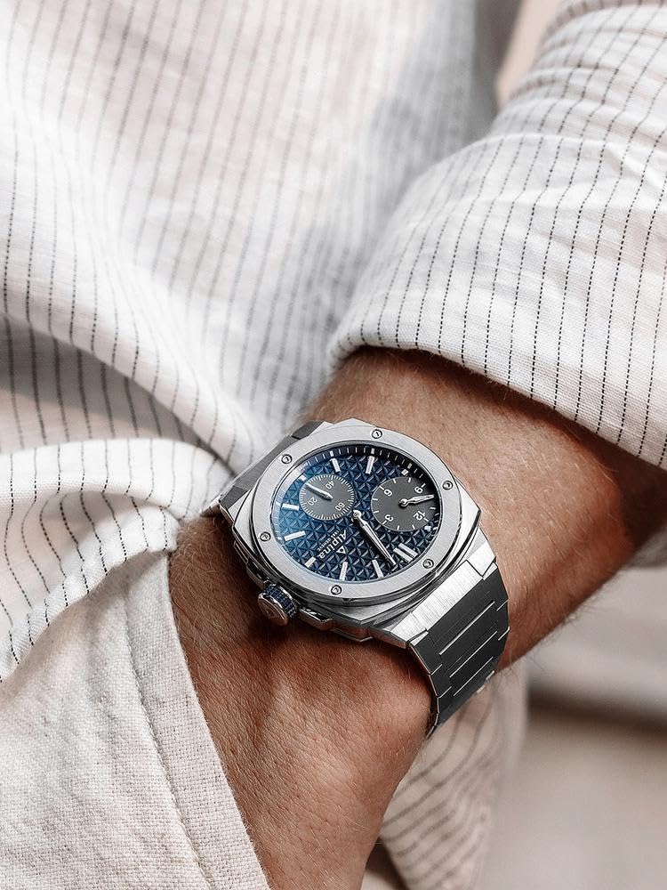 Alpina Reloj Analógico para Hombre de Cuarzo con Correa en Acero Inoxidable mid-39680