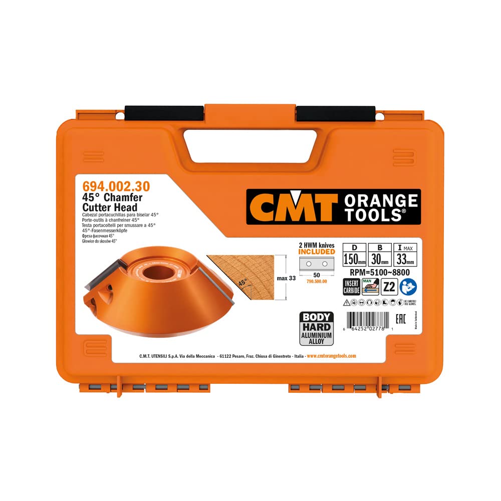 CMT 694.002.30 Cabezal portacuchillas para biselar 45°