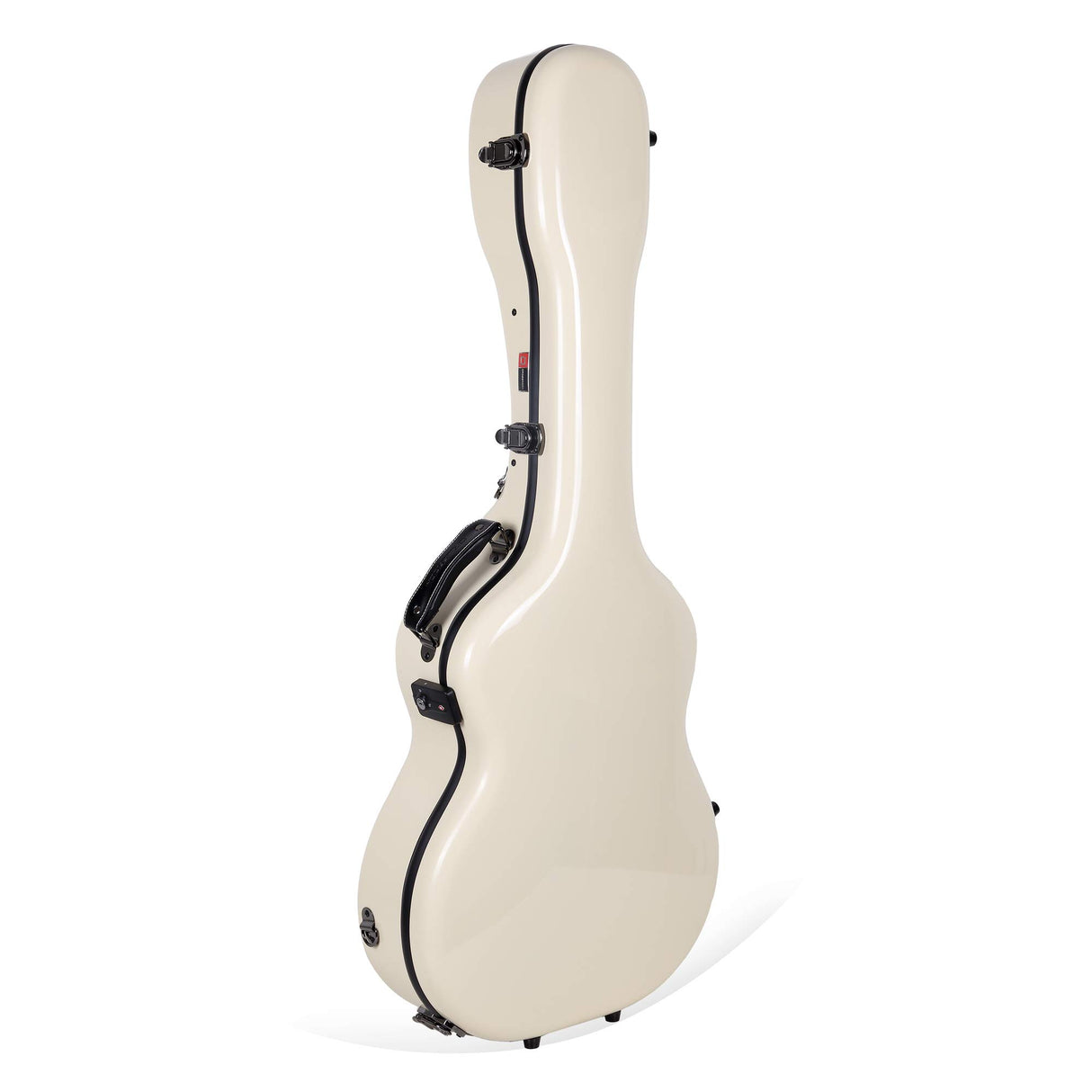Crossrock Funda de Fibra de Vidrio de Lujo para Guitarra OM, Martin 000 - pestillo TSA (CRF2021OMIV)