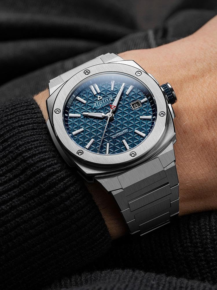 Alpina Reloj Analógico para Hombre de Cuarzo con Correa en Acero Inoxidable mid-39659