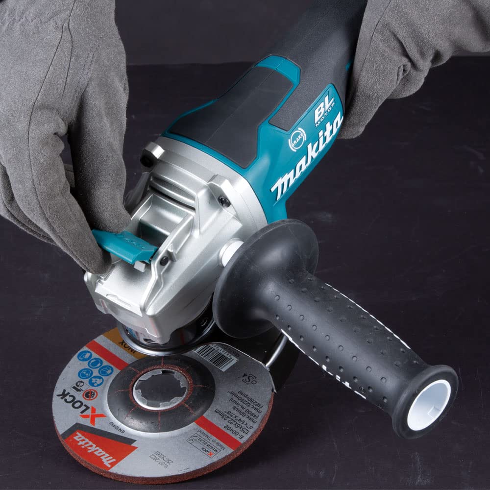 Makita DGA519Z Miniamoladora BL 18V LXT 125 mm X-Lock/Solo, sin batería y sin Cargador, 18 V, Negro