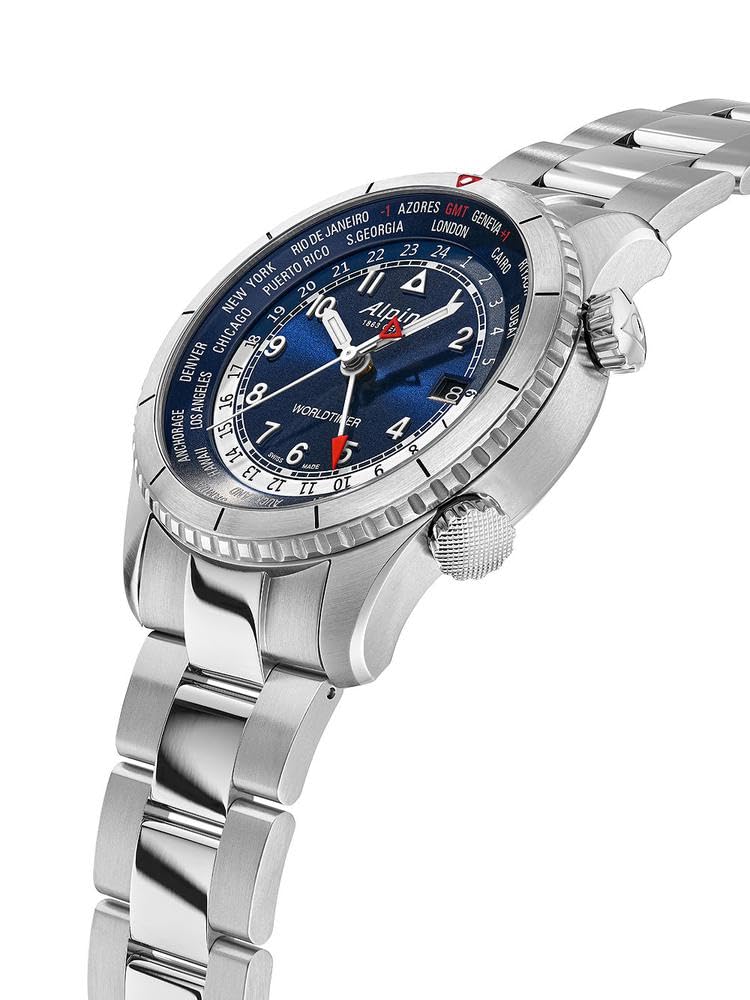 Alpina Reloj Analógico para Hombre de Cuarzo con Correa en Acero Inoxidable mid-39672