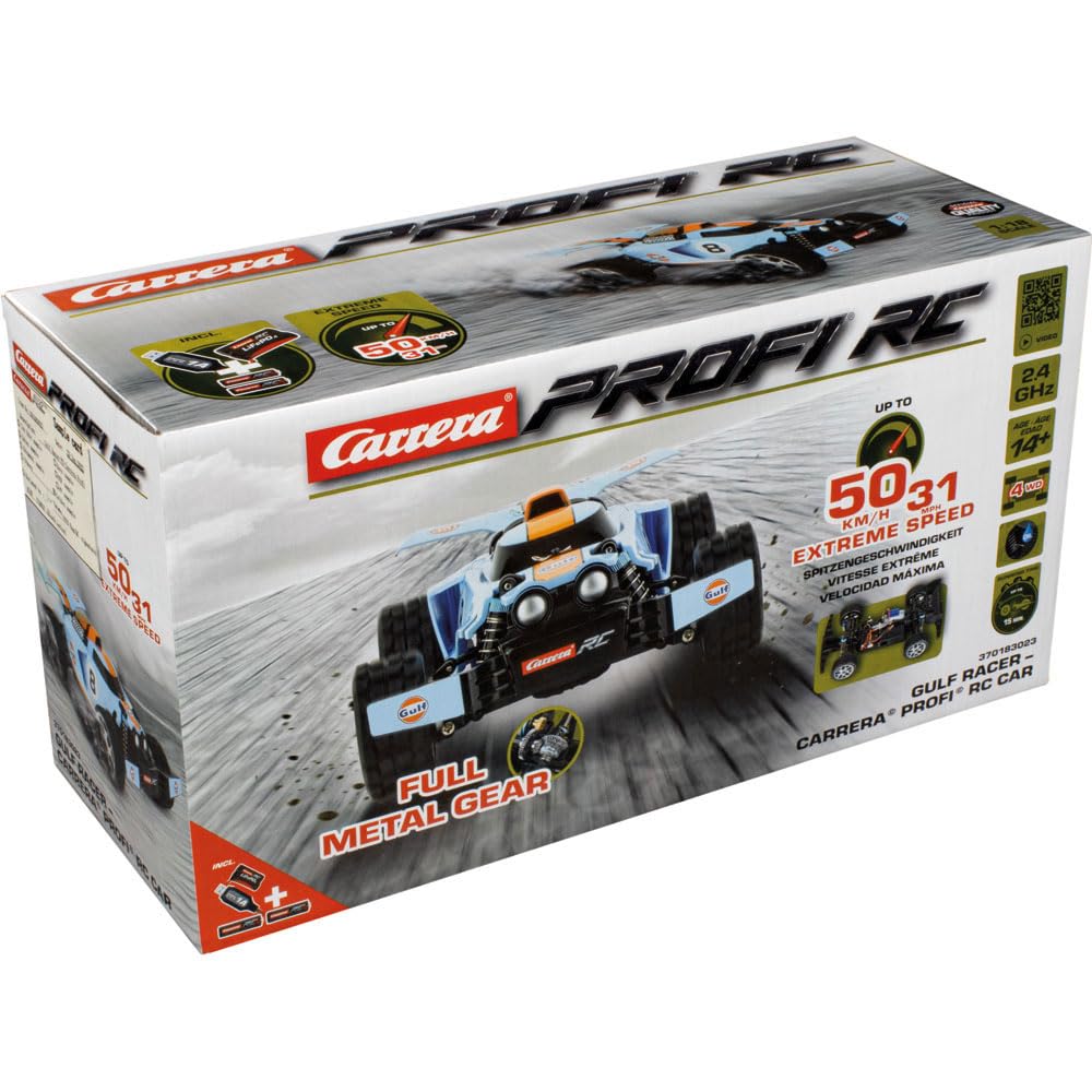 Carrera - 370183022-2,4GHz Red Bull Peugeot WRX 208 - Rallycross, Hansen -PX Profi RC