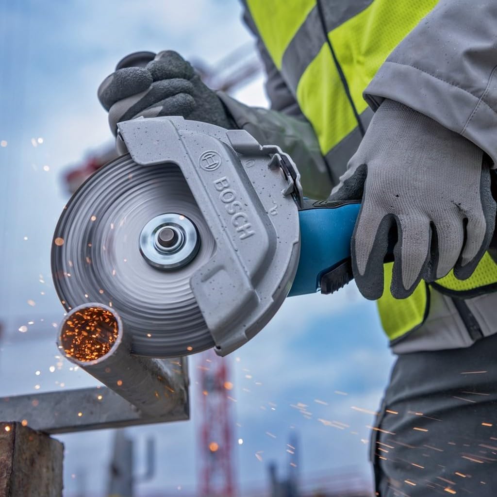 Bosch Professional BITURBO amoladora a batería GWS 18V-180 P (Ø disco 180 mm, profundidad de corte 230 mm, interruptor PROtection, incl. 2 discos de corte, 1 disco de diamante, en L-BOXX)