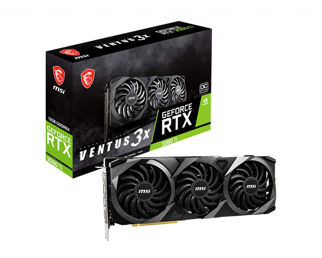 MSI GeForce RTX 3080 Ti Ventus 3X 12G OC Tarjeta gráfica NVIDIA 12 GB GDDR6X