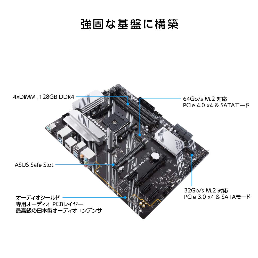 ASUS 90MB14U0-M0EAY0 Prime B550-PLUS Socket (PC) AM4 Factor de Forma (Detalles) ATX chipset AMD