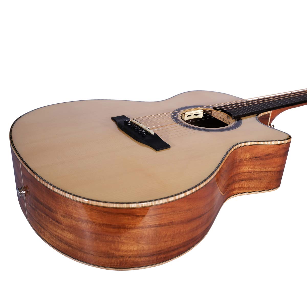 Tyma -G26E - Guitarra Steelstring con pastilla integrada, bolsa incluida