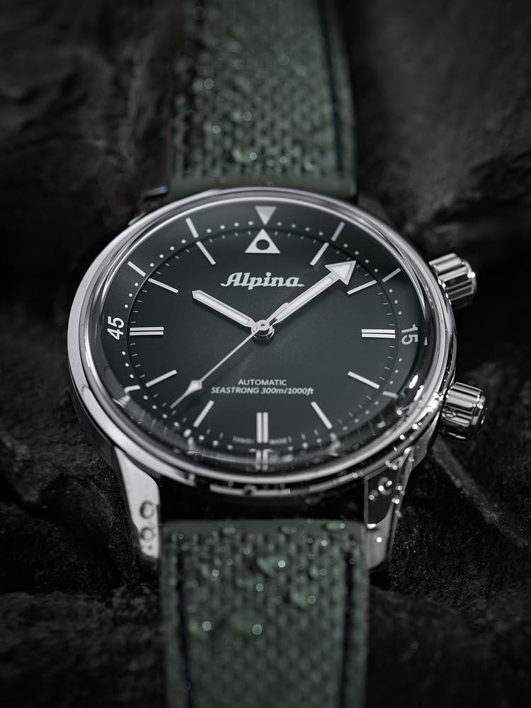 Alpina Reloj Analógico para Hombre de Cuarzo con Correa en Acero Inoxidable mid-39681