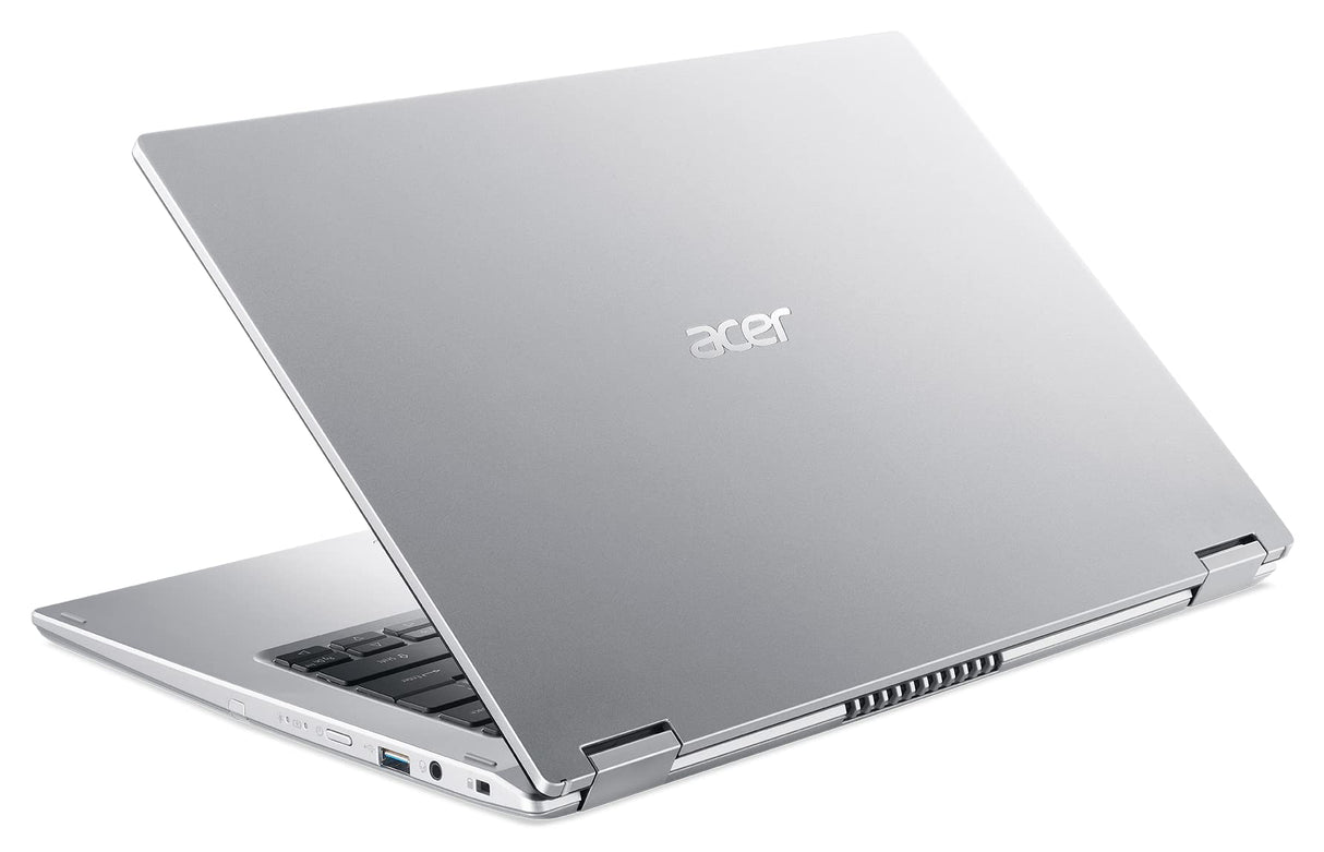 Acer Spin 1 SP114-31N - Ordenador Portátil Táctil 14" Full HD LED IPS(Intel Celeron N5100, 4GB RAM, 128GB SSD, Intel UHD Graphics, Windows 11 Home S, Stylus pen) Silver, Teclado QWERTY Español
