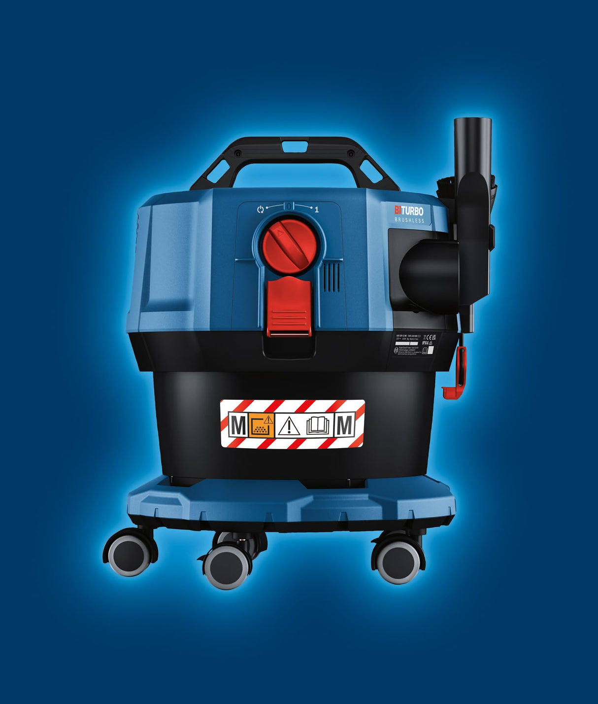 Bosch Professional 18V System extractor de polvo a batería GAS 18V-12 MC (protección frente al polvo de clase M, filtro HEPA, incl. GCT 30-42, 3 bandas de goma elástica, varios accesorios)