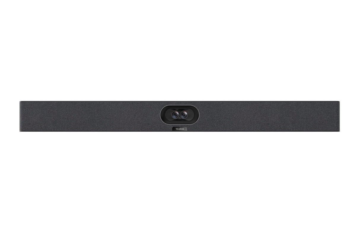 Yealink MeetingBar A40-031 - Solución de videoconferencia 4K Todo en uno con cámaras duales de 48 MP, Campo de visión de 120°, Matriz de micrófonos de 8 MEMS y Panel táctil CTP25, Compatible con