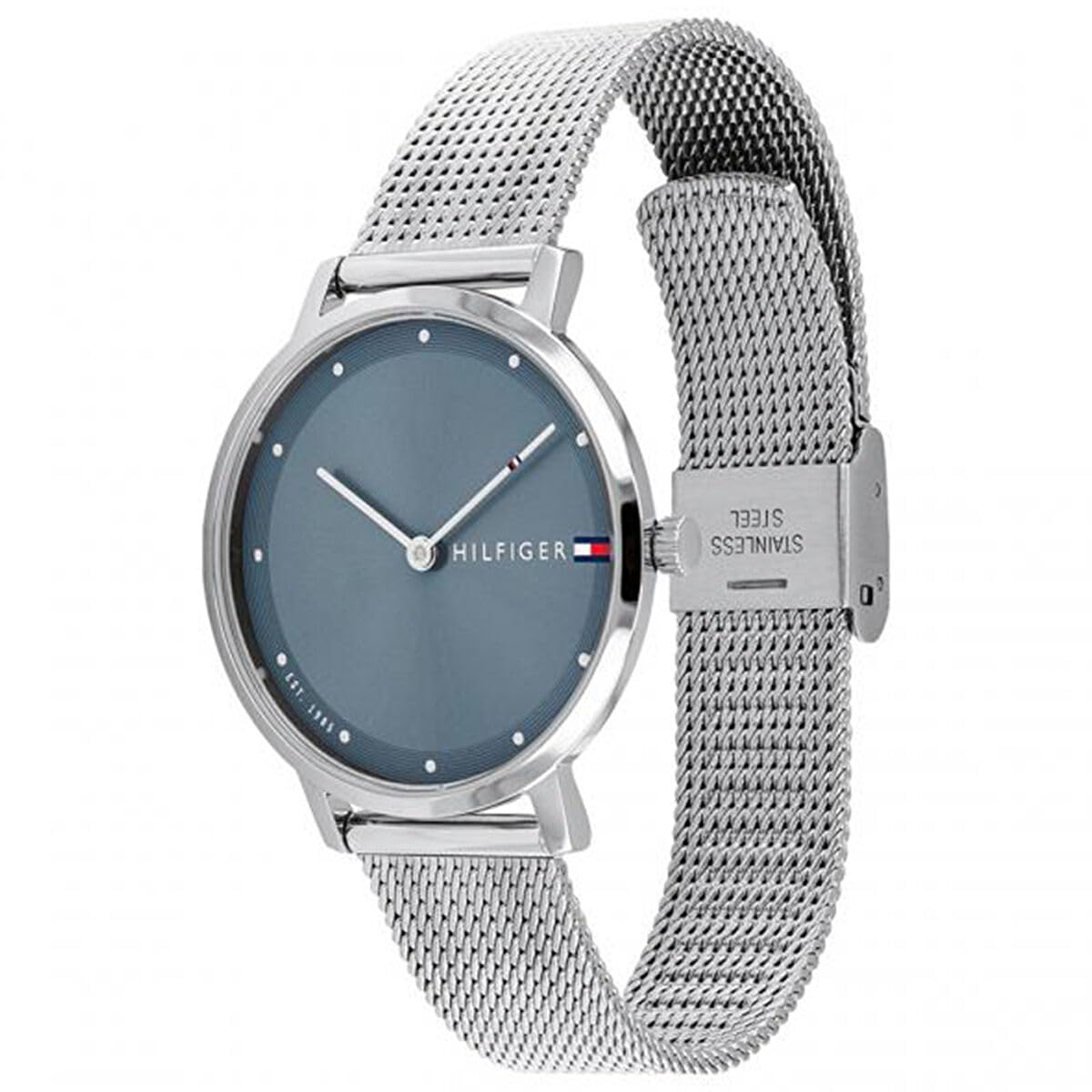Tommy Hilfiger Reloj De Movimiento De Cuarzo De Dos Manecillas para Mujer con Correa de Malla de Acero Inoxidable Plateada - 1782149