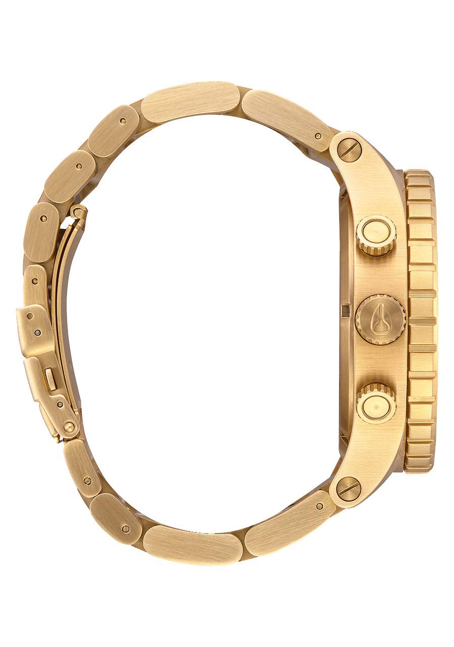 Nixon Reloj Cronógrafo para Hombre de Cuarzo con Correa en Acero Inoxidable Chapado A083-502-00
