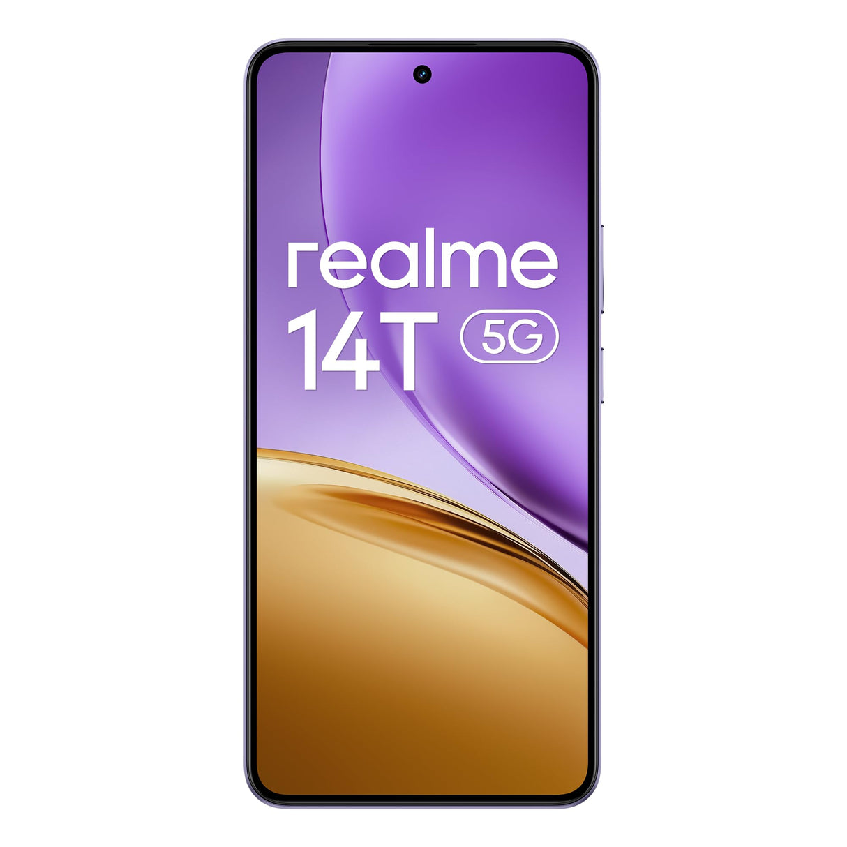 realme 14T Smartphone 5g, 8+256GB,Batería 5260 mAh,Procesador Dimensity 6300,IP69, Cámara de 50MP,Pantalla AMOLED para Esports de 120 Hz,Morado relámpago,Exclusivo de Amazon (Sin Adaptador)