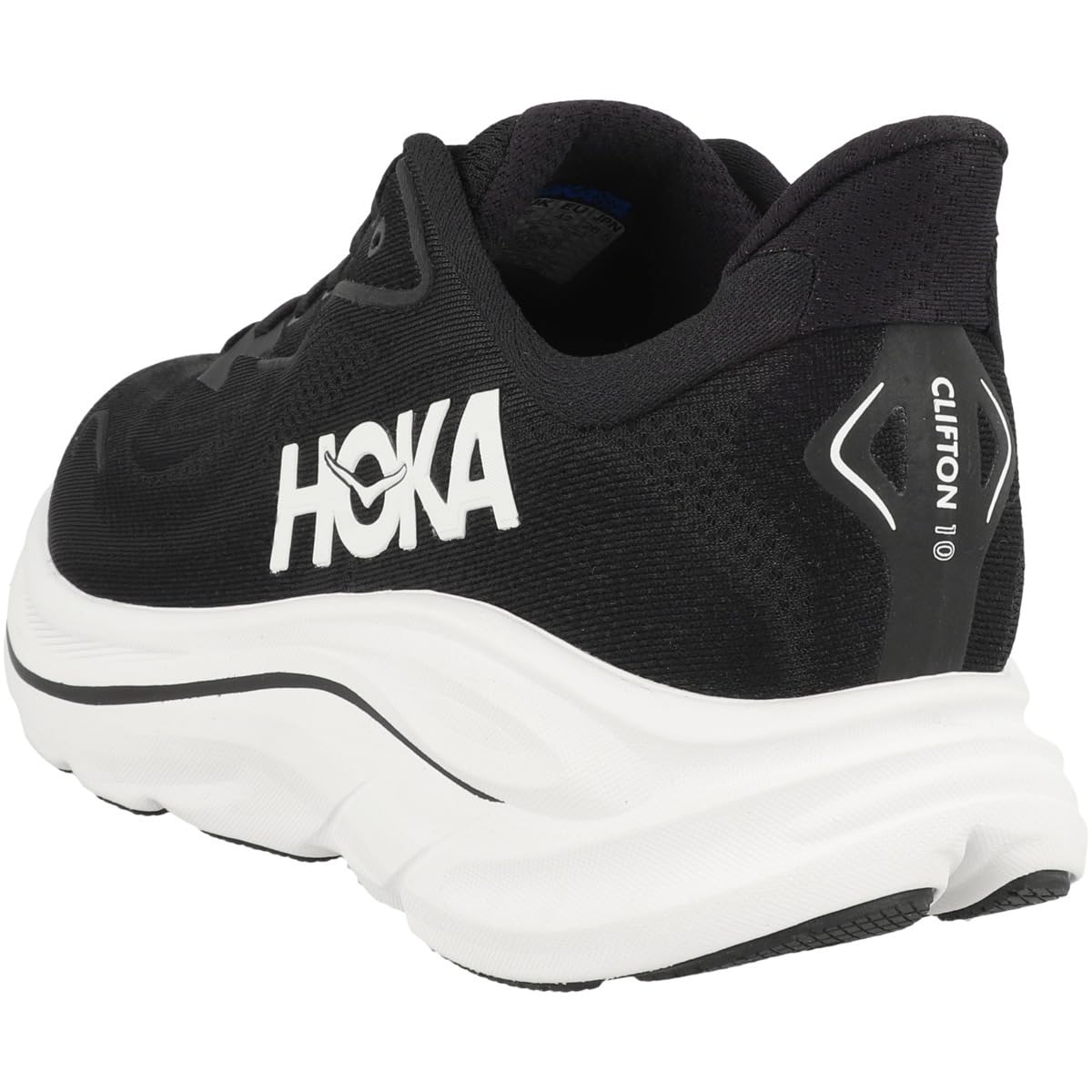 HOKA One One 1162030-BWHT Clifton 10 Hombre Black/White EU 42