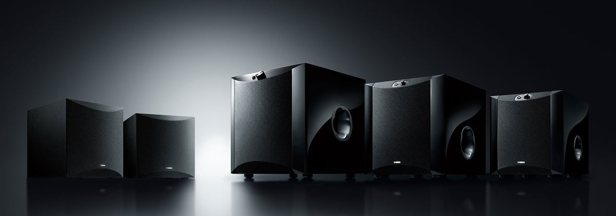 Yamaha NS-SW100 - Altavoz subwoofer amplificado (25 - 180 Hz) color negro