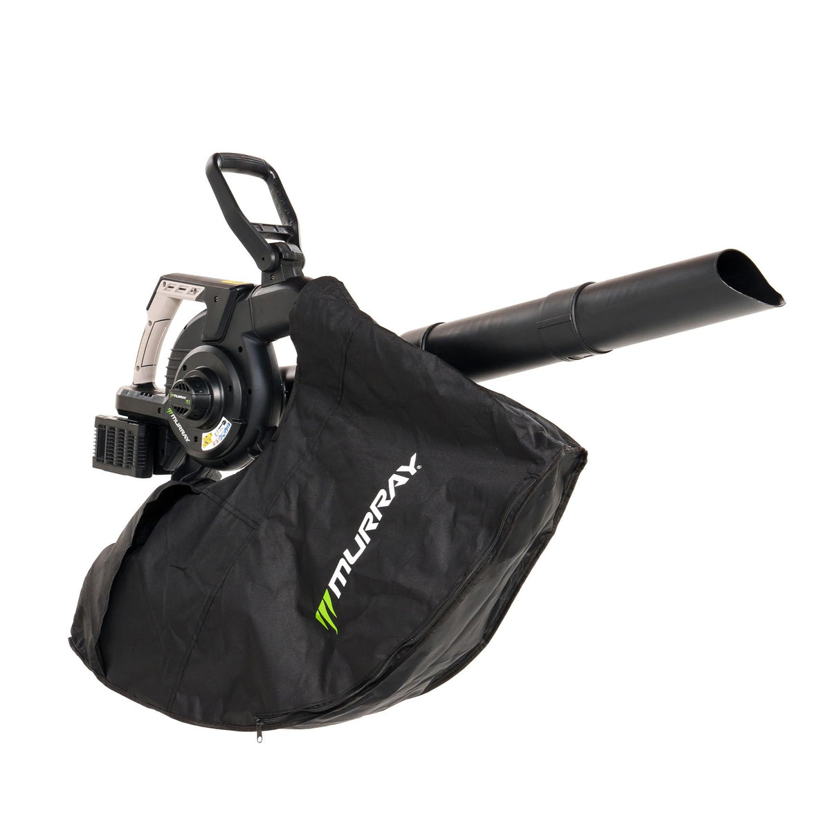 Murray Soplador y Aspirador de Hojas a Batería 20V 3 en 1 MU-BAT-VB270-KIT – Motor sin Escobillas, Control Inteligente, 4 Velocidades + Turbo, Bolsa de Polvo de 45L, Diseño de Montaje Rápido
