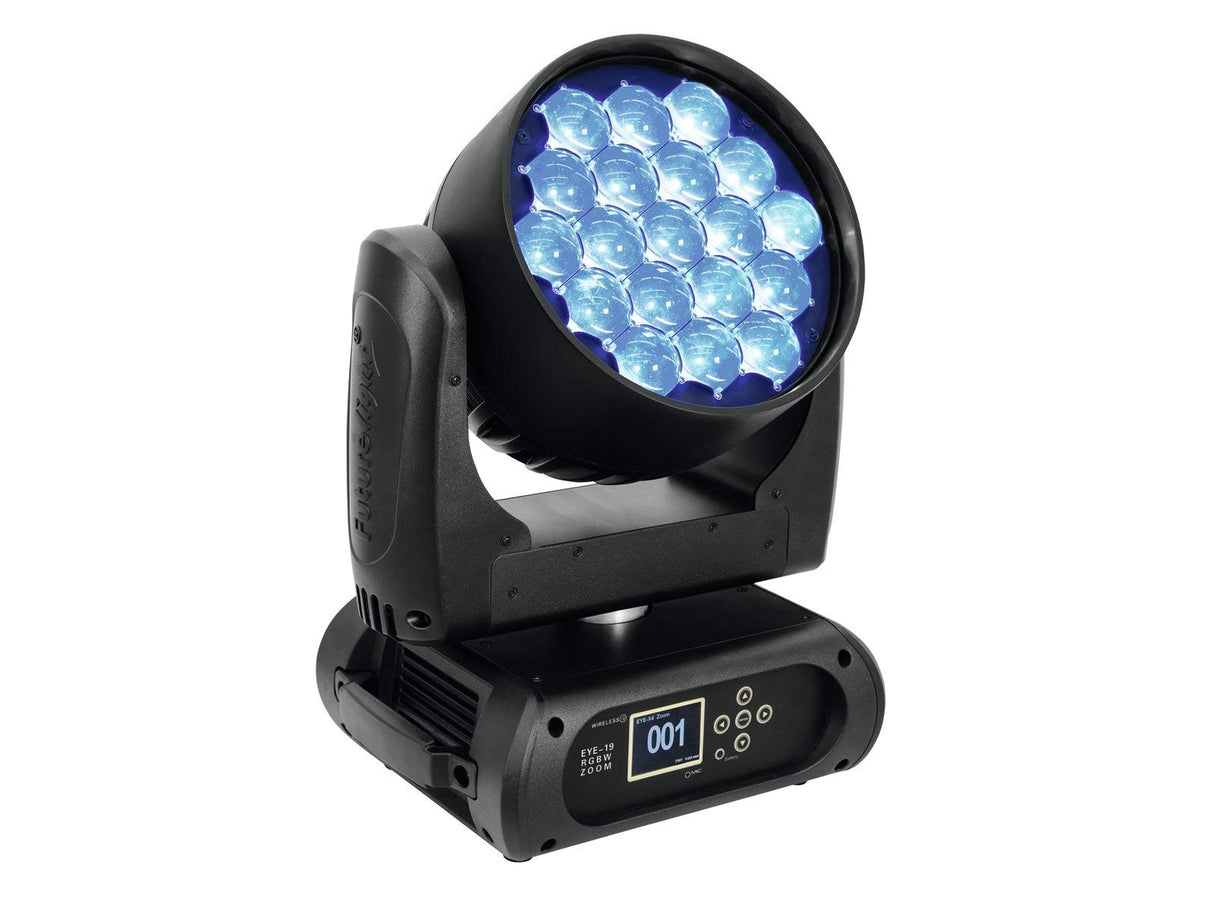 FUTURELIGHT 51841311 Eye-19 Rgbw Zoom Wash - Linterna LED con Cabezal móvil (19 x 15 W)
