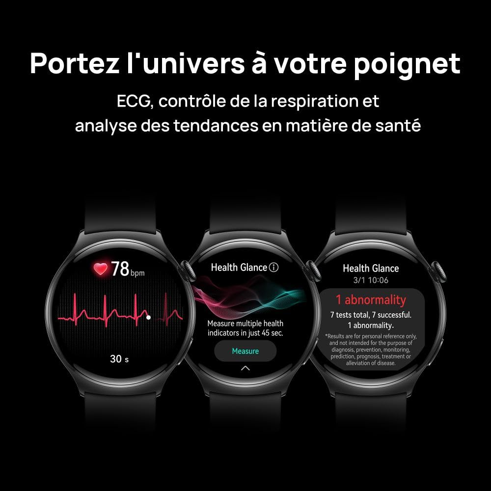 HUAWEI Watch 4 Reloj Inteligente,Análisis de ECG, Vista previa de un Minuto de los Siete Indicadores de Seguimiento de la Salud,Teléfono Celular eSIM, Dos Modos de batería,Compatible con iPhone y