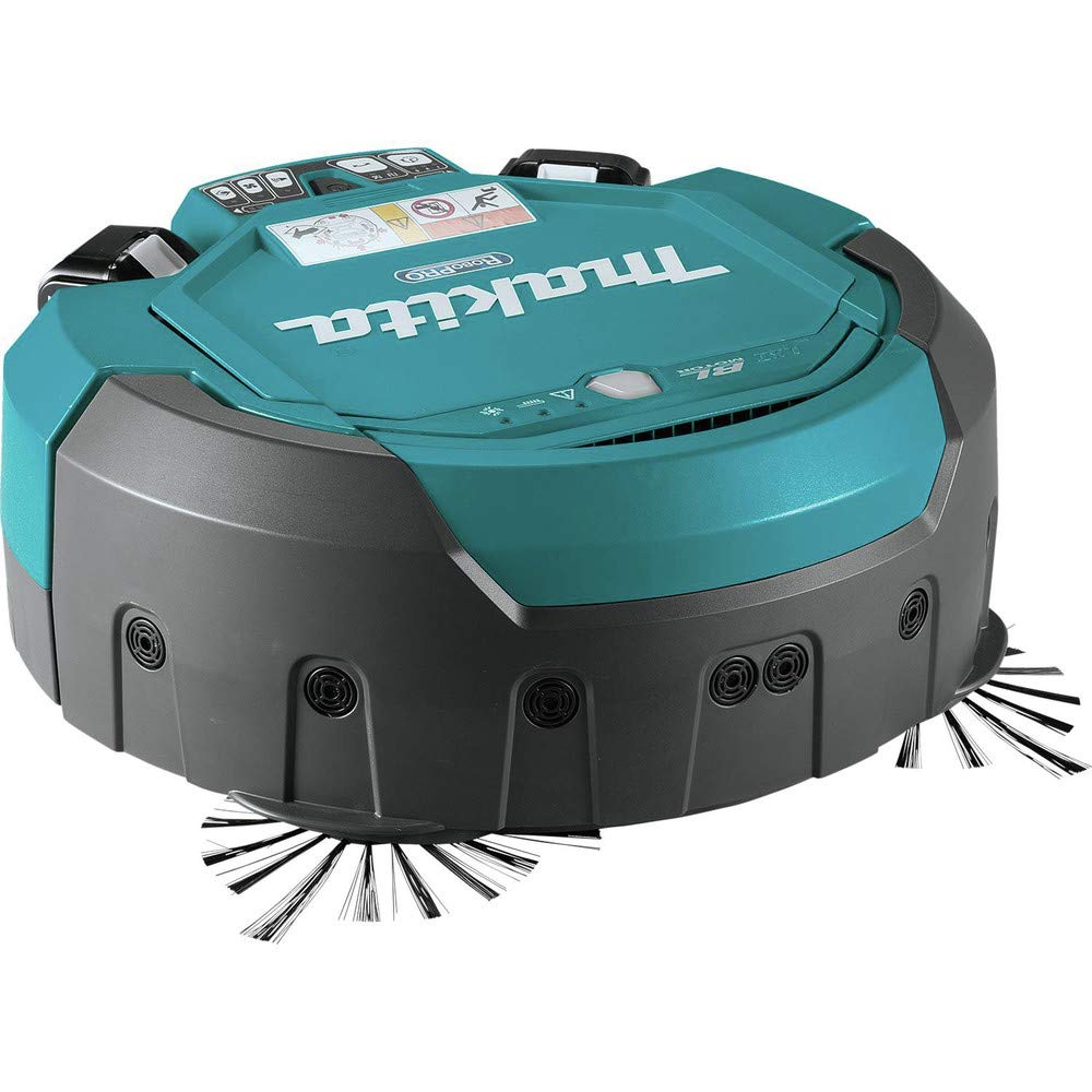 Robot aspirador inalámbrico Makita de 1 pieza, turquesa/negro, DRC200Z