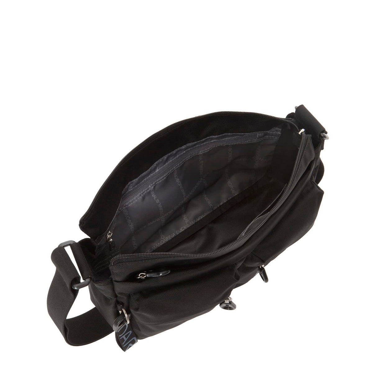 Mandarina Duck MD 20 P10QMTX5, Bolso Bandolera para Mujer, Black, 28x18x9 (L x H x W)