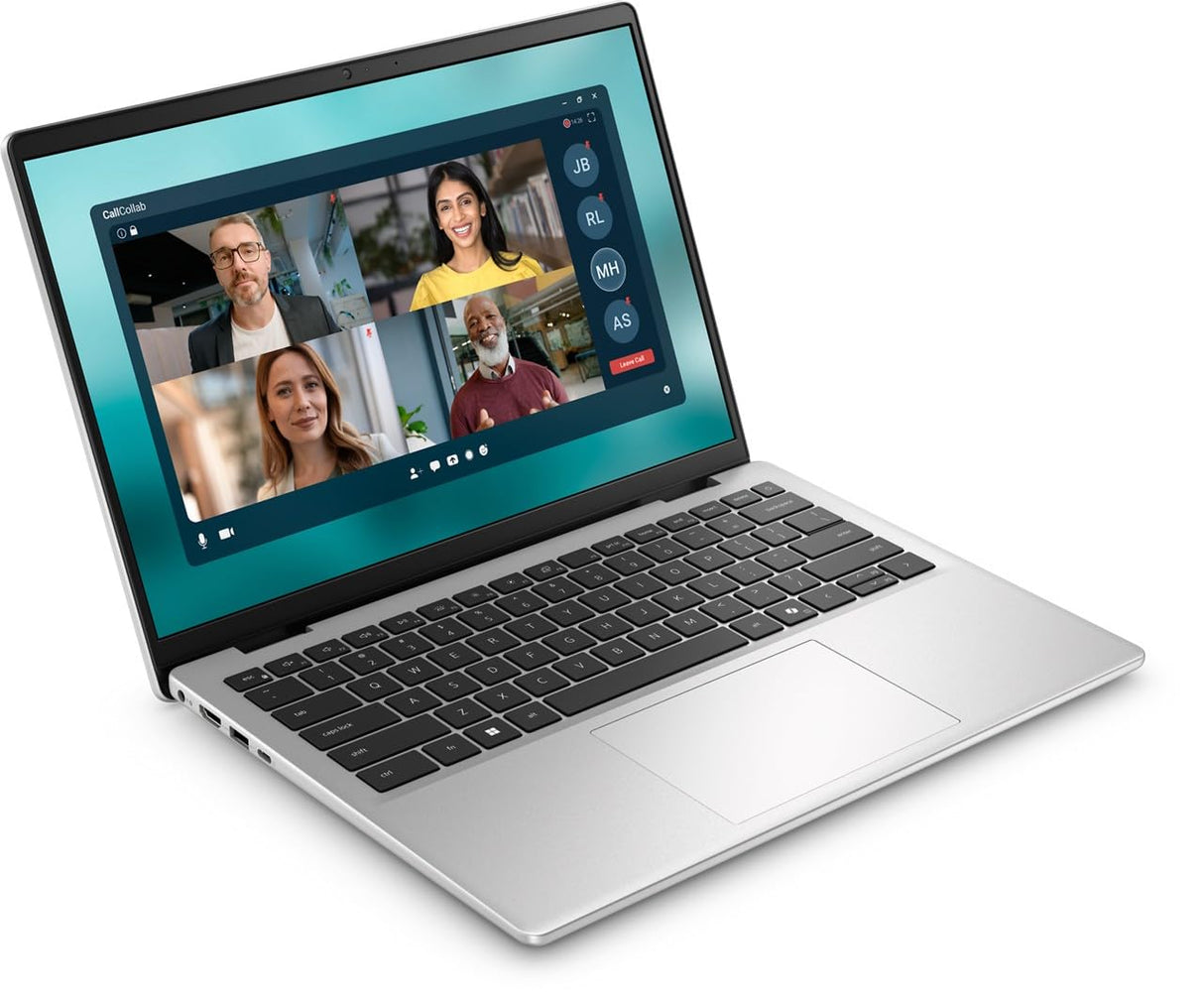 DELL 14 PC portátil DC14250 Intel Core 5 120U, 14" 2K IPS 300 nits antirreflejo, Intel Graphics, 16GB RAM DDR5, 512GB SSD, Windows 11 Home, Teclado retroiluminado AZERTY - Plata