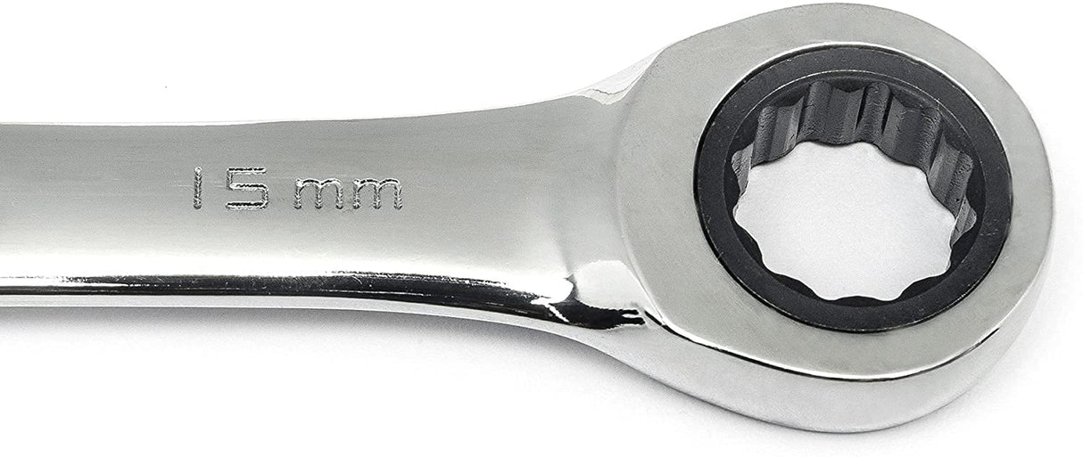 GEARWRENCH, GearBox 12 Pt. XL 85989, Juego de llaves de trinquete de doble caja, métricas, 17 piezas