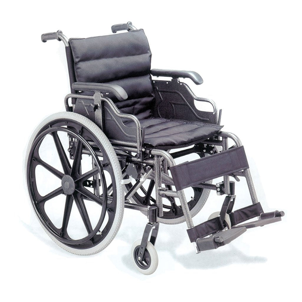 Gima - Silla de ruedas, de calidad, asiento de 46 cm, tela negra, referencia 27717