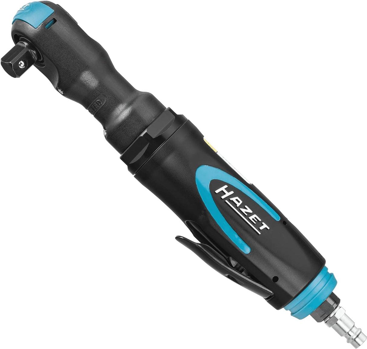 Hazet atornillador de carraca 9022P-2, Salida: cuadradillo de 12,5 mm (1/2 pulgada), 280 rpm, alto par, Carraca neumática para apriete manual con pares 400 Nm