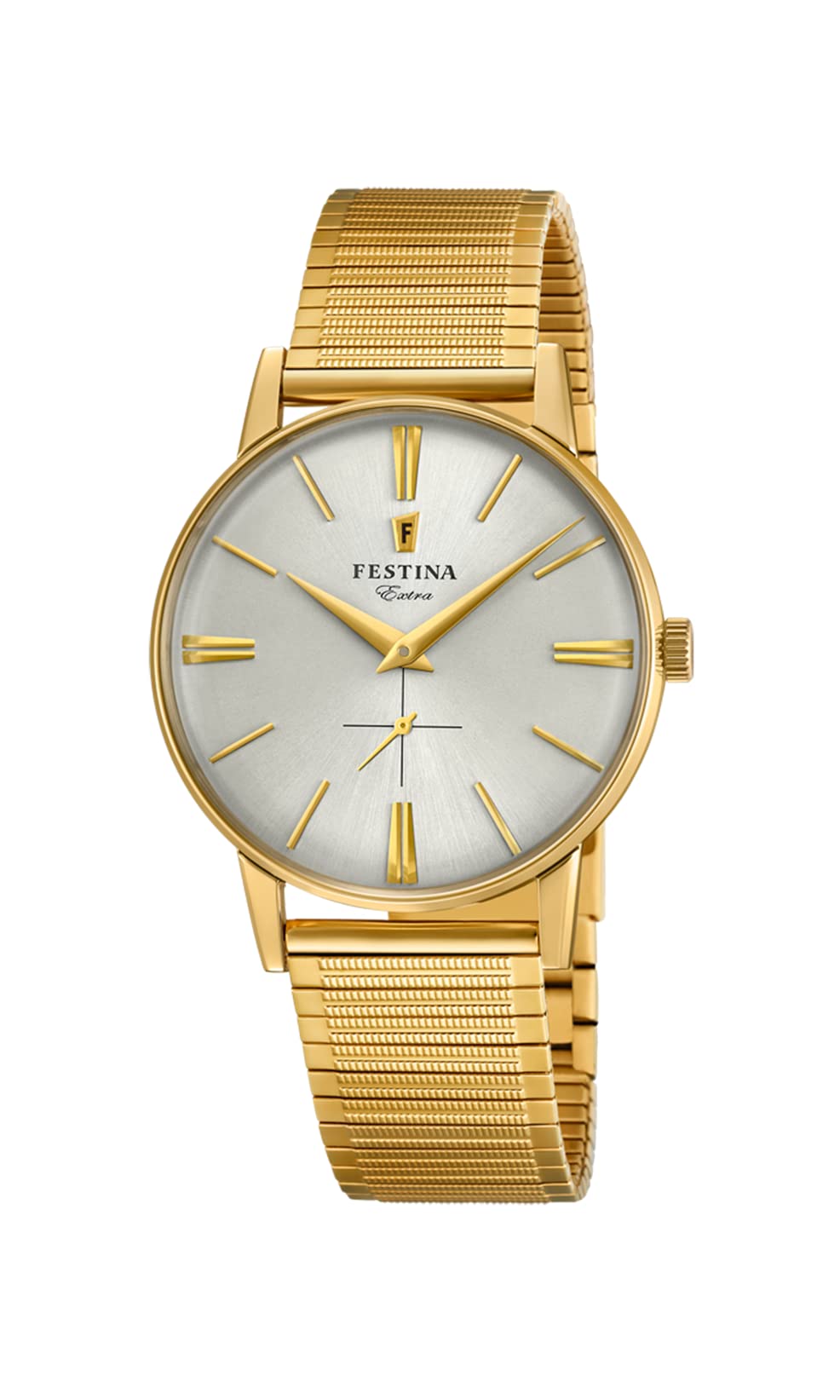 Festina Reloj Hombre F20251/1 Special Prices Caja de Acero Inoxidable 316l Dorado Correa de Acero Inoxidable 316l Plateado